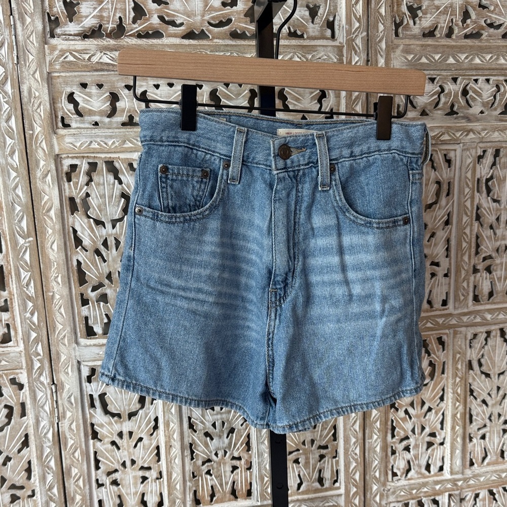 Levi High Loose Denim Blue Women's Shorts